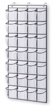28 Large Clear Over The Door Shoe Rack