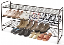 KEETDY Long 3 Tier Shoe Rack for Entryway
